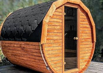 Sauny fińskie w krztałcie bali, kwadratu  Balie z hydromasażem,schladzar