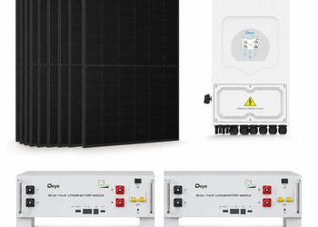 Zestaw fotowoltaiczny hybrydowy 6 kWp - falownik DEYE SG05LP1 5