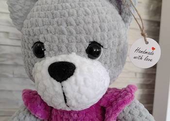 Miś wykonany na szydełku DOSTĘPNY OD RĘKI