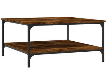 Stolik kawowy przydymiony dąb 80x80x40 cm WM-832840