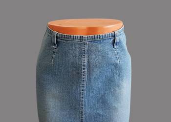 Damska bawełniana spódnica klasyczna ołówkowa Jeansowa Denim 36/S