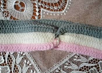 Ręcznie robiona opaska na głowę – ciepła