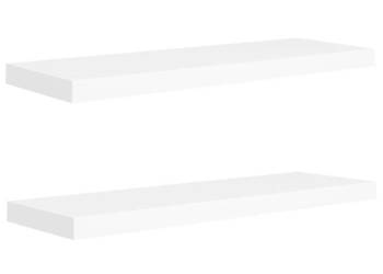 Półki ścienne 2 szt białe 80x235x38 cm MDF WM-323815