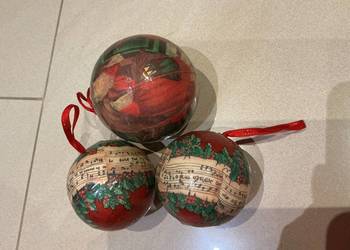 Bombki Decoupage - 3 szt