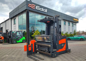 Wózek widłowy do wąskich korytarzy, Linde K triplex 6,935 m|1250 kg | 2015