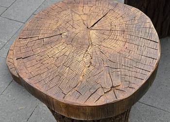 Betonowe drewno – plaster pnia 43 cm • imitacja drewna • chodnik ścieżka og