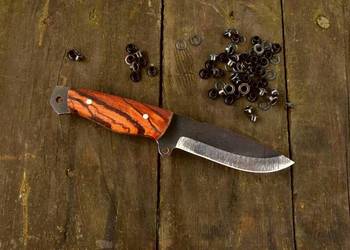 Nóż bushcraft zebrano xCut Ręcznie Robiony