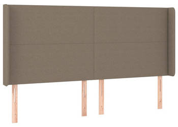 Zagłówek uszak taupe 203x16x118/128 cm tkanina WM-3119326