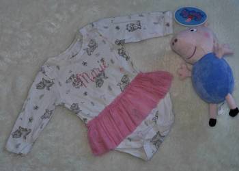 Disney śliczne body z falbanką 62