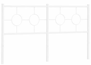 Metalowe wezgłowie białe 150 cm WM-376309