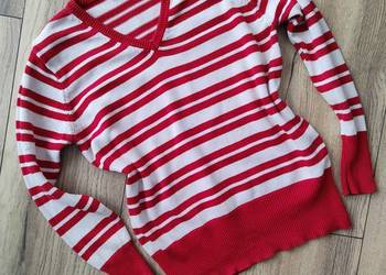 Sweter w paski Pasiak 42 Vintage