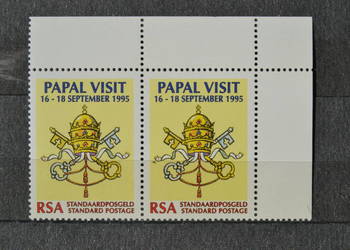 Znaczki. Papież jan Paweł II Republika Południowej Afryki I ** Ks Chr. 220