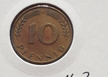 10 Fenigów RFN 1950 r. men. G - nr 2 10 Fenigów RFN 1950 r. men. G - nr 2