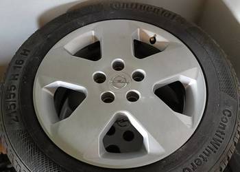 Sprzedam alufelgi Opel z oponami zimowymi Continental 16/55/215