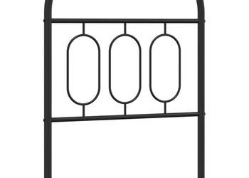Metalowe wezgłowie czarne 75 cm WM-377143