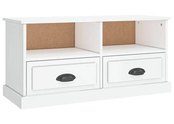 Szafka pod TV biała na wysoki połysk 93x355x45 cm WM-816466