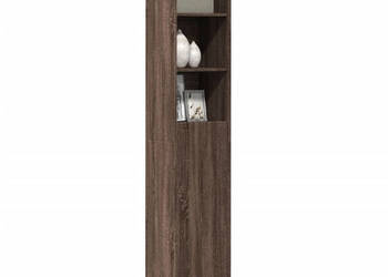 Szafka z LED brązowy dąb 36x325x200 cm WM-852130