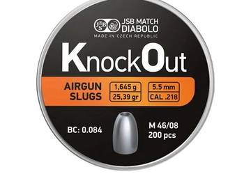 Airgun 20x Slugs JSB Knock Out 5.5 mm HP 25.39 grain (.218)