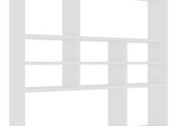 vidaXL Półka ścienna, biała, 90x16x78 cm, materiał drewnopochodn(sku802939)