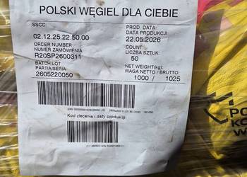 Ekogroszek w workach po 25kg tauron