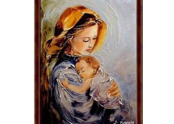 Kowalik - Maryja z dzieciątkiem II - 30x40cm Obraz Olejny Matka Boska