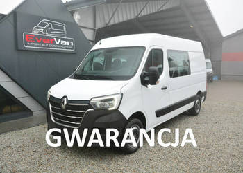 Renault Master średniak 7 osobowy brygadówka 90tys.km doka pełna opcja