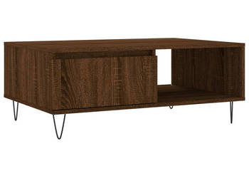 Stolik kawowy brązowy dąb 90x60x35cm materiał drewnopochodny WM-827067