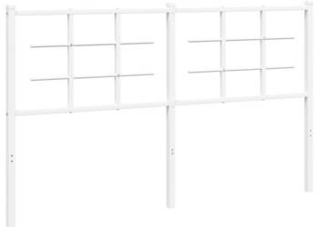 Metalowe wezgłowie białe 150 cm WM-355644