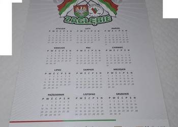 Plakat, kalendarz, Hokejowe Zagłebie 2025, Zagłębie Sosnowiec, 48x70cm (Kol