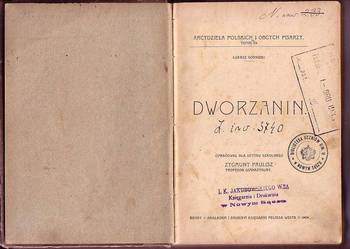 (8196) DWORZANIN – ŁUKASZ GÓRNICKI 1904 ROK