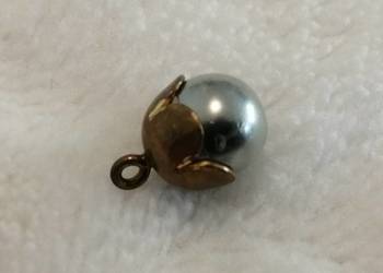 Wisiorek, zawieszka, srebrna kula, 7x11mm (Kreatywne, Biżuteria)
