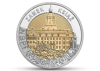 Moneta 5 zł Zamek Książ w Wałbrzychu