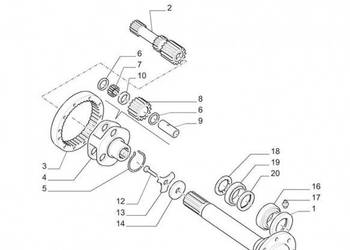 New Holland T6010 T6070 Koło zębate koronowe 69t 5191492
