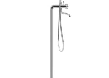 vidaXL Bateria wolnostojąca do wanny, stal nierdzewna, 99,5 cm(SKU:145093)