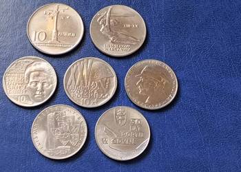 Stare monety 10 złotych 7 monet PRL Polska