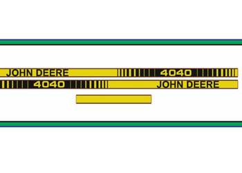 Naklejki na maskę Traktor Ciagnik John Deere 4040 Nalepki naklejki