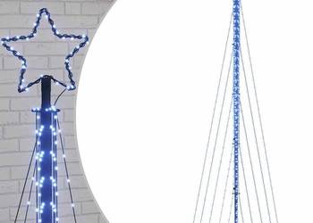 vidaXL Choinka LED 495 LED Niebieski 300,5 cm(SKU:4016438)