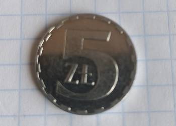 5 ZŁOTYCH 1990 ROK - POLSKA