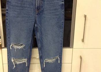 Spodnie Jeans Damskie BERSHKA rozm S MOM Dziury