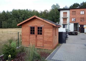 Domek narzedziowy 250x250, Magazynek na pelet, składzik na opał, wiatka, ul
