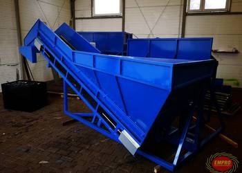 Kosz zasypowy wywrotnica separator