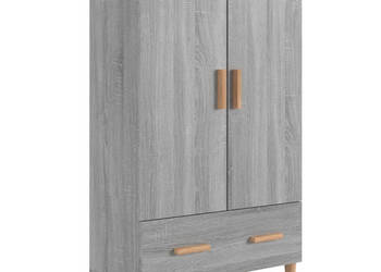 Szafka szary dąb sonoma 70x31x115 cm materiał drewnopochodny WM-817472