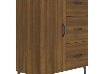 Szafka brązowy dąb 695x34x90 cm materiał drewnopochodny WM-817356