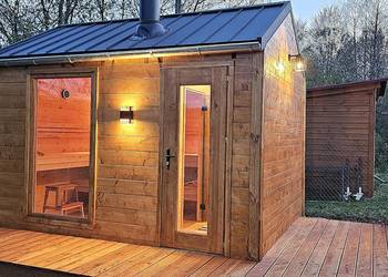 Sauna ogrodowa z bali