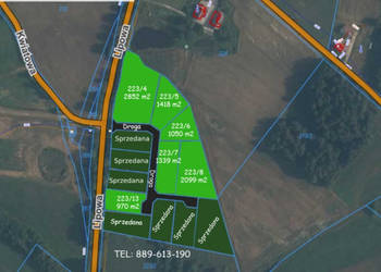 Sprzedam działkę budowlaną Połęczyno gm. Somonino - Kaszuby