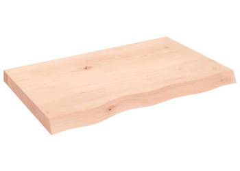 Półka 80x50x(2-6) cm surowe lite drewno dębowe WM-363550