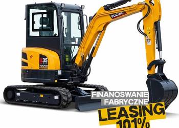 Leasing 1% Koparka YUCHAI U35 KLIMA Silnik YANMAR | 3,9t | NOWA – Gwarancja