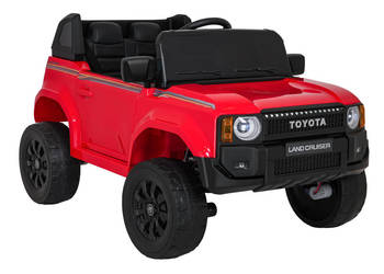 Autko na akumulator TOYOTA LAND CRUISER PRADO jeep dżip SUV pojazd czerwony