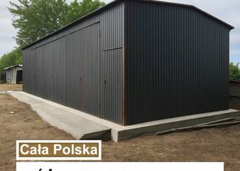 Grafitowy Garaż blaszany |Hala Magazynowa | Wiata | Hala   – GRZYWSTAL