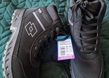 NOWE Buty trekkingowe męskie LOTTO rozmiar 45, czarne, wkładka 29 cm